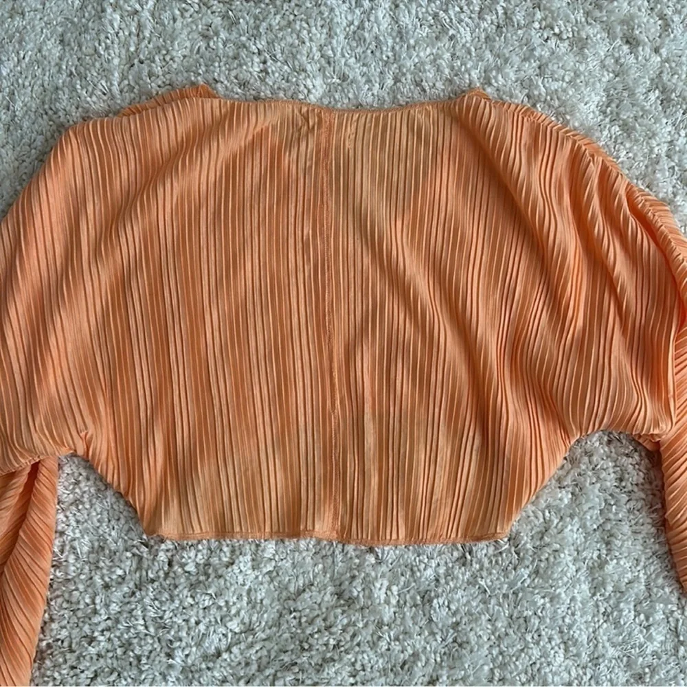 Urban Outfitters Marietta Notch Neck Top Creamsicle Orange Size XS Oversized